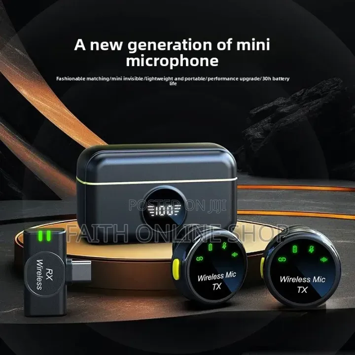 S5 Dual Wireless Lavalier Microphone System With Led Display
