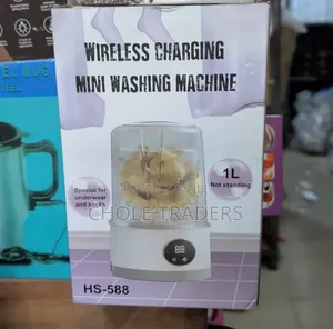 1-Litre Wireless Charging Mini Washing Machine (Hs-588)