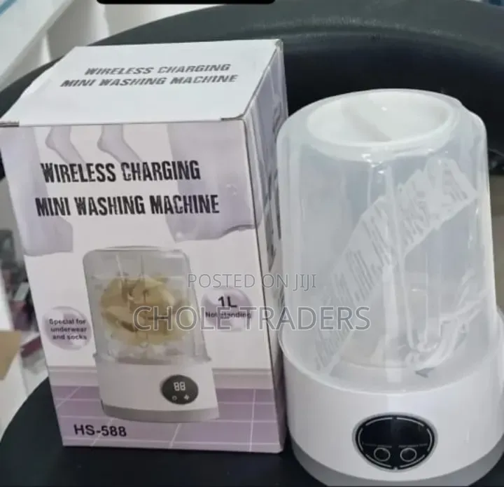 1-Litre Wireless Charging Mini Washing Machine (Hs-588)