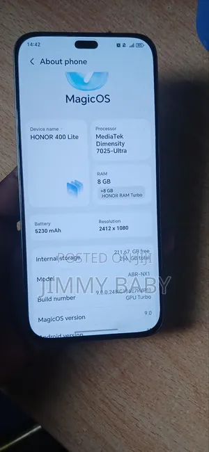 Honor 400 Lite 256 GB Gray