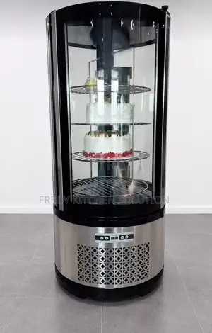 Vertical Rotating Cake Showcase Display