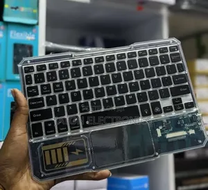 Transparent Gaming Rechargeable Bluetooth Keyboard