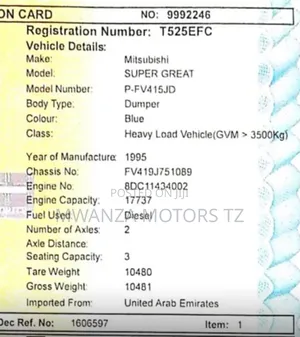 Fusso Tipper V8