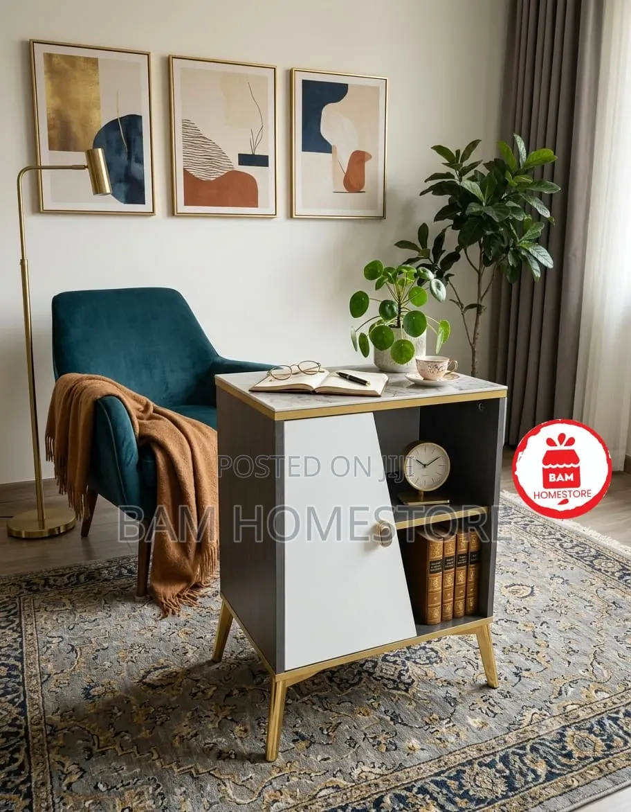 Modern Bedside Table/Side Cabinet - Meza Ya Kando Ya Kisasa