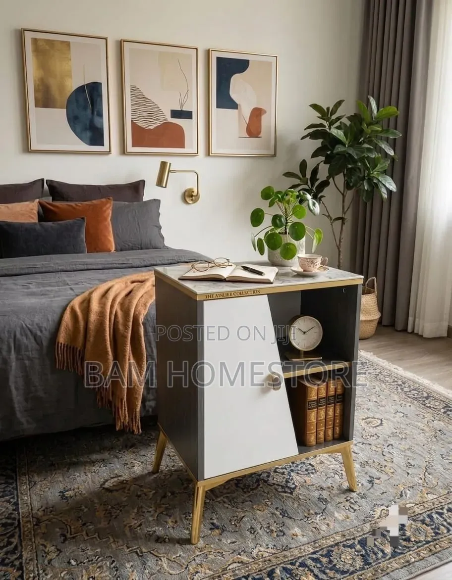 Modern Bedside Table/Side Cabinet - Meza Ya Kando Ya Kisasa