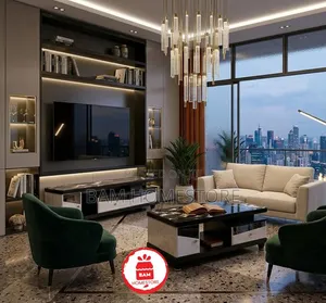 Luxury Marble Top Tv Stand Coffee Table Set - Set Meza Ya Kifahari