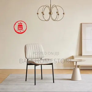 Premium Padded Dining Chair - Kiti Cha Kisasa (Black White)