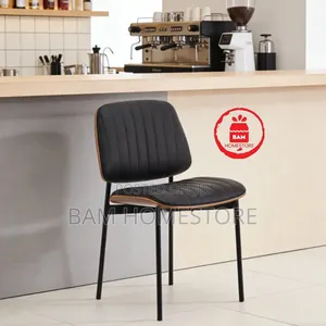 Premium Padded Dining Chair - Kiti Cha Kisasa (Black White)