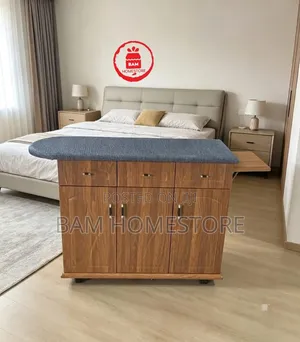 Multi-Functional Ironing Board Cabinet - Kabati + Meza Ya Pasi