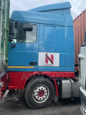 Daf Truck and Flatbed Trailer 2003 Blue for Sale