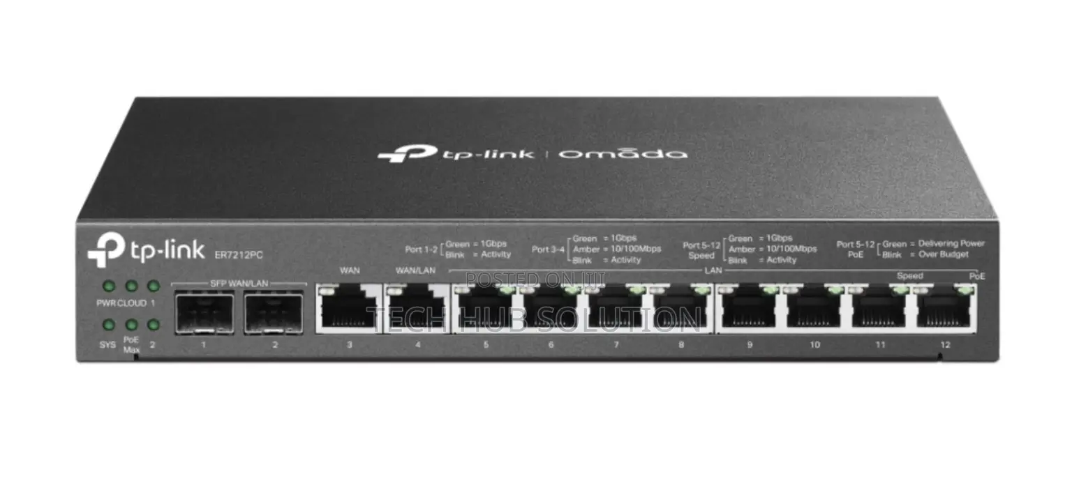 Tp-Link Omada Er7212pc All-in-One Gigabit VPN Router