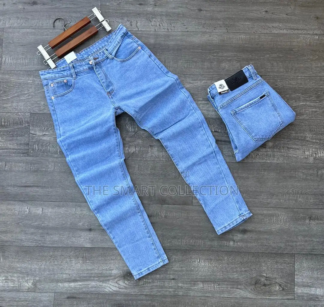 Blue and Dark Blue Mens Jeans