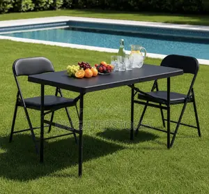 Folding Black / White 120cm Size