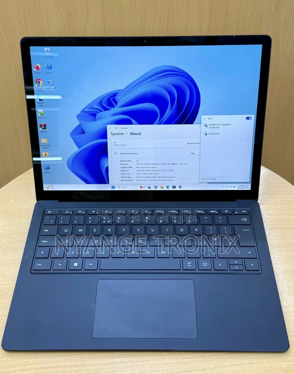 Laptop Microsoft Surface Laptop 4 16GB Intel Core i7 SSD 256GB