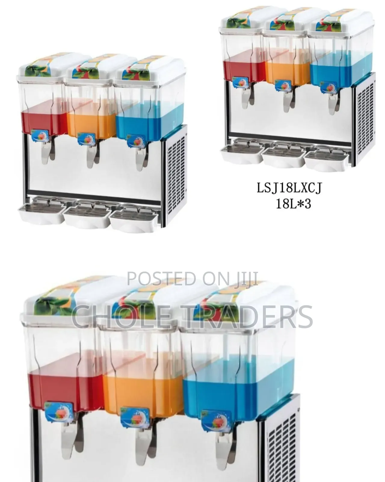 54l Adh Commercial Mixing and Cooling Juice Dispenser (3 Partition)