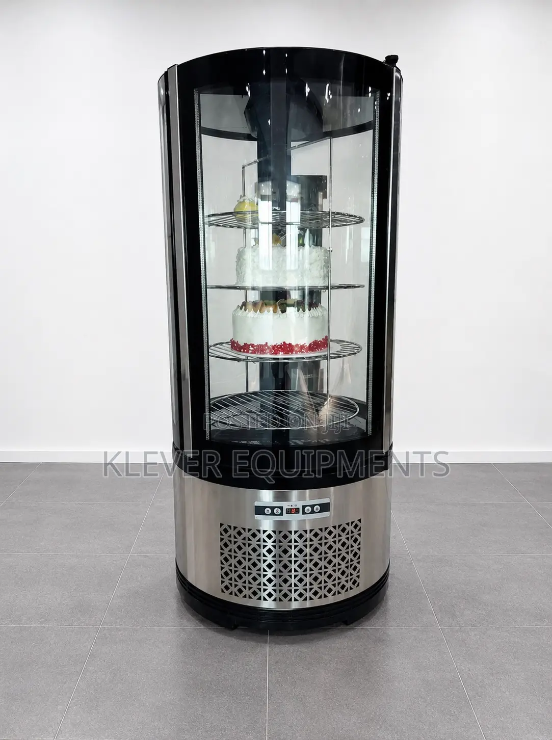 Vertical Rotating Cake Display Showcase