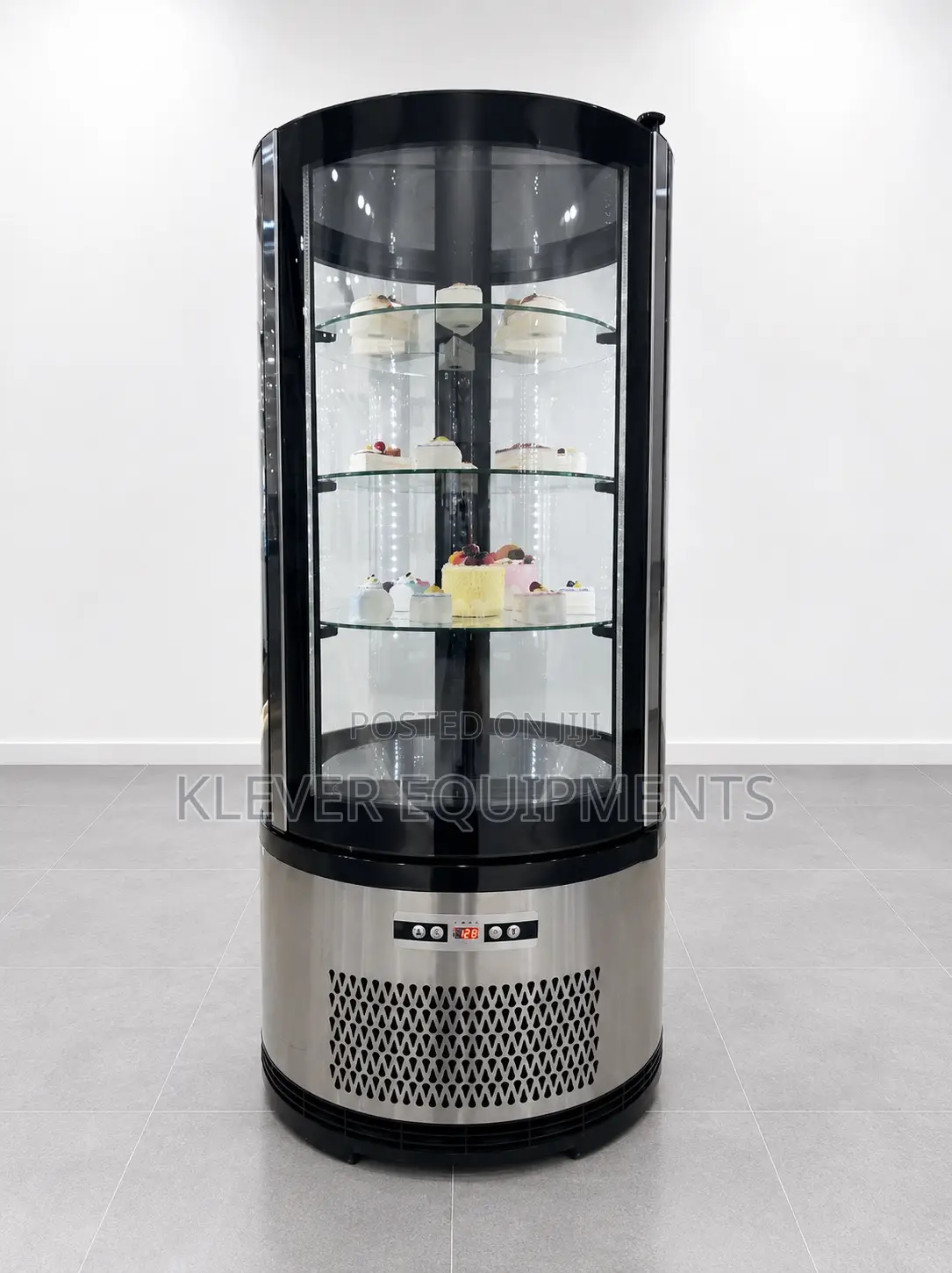 Vertical Rotating Cake Display Showcase