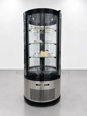 Vertical Rotating Cake Display Showcase