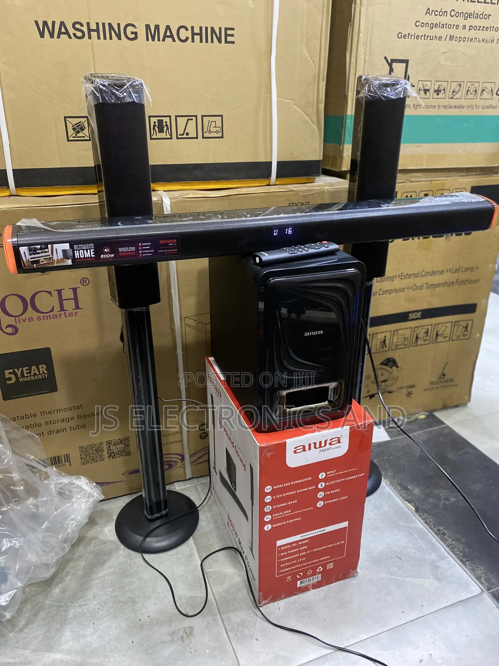 Aiwa Home Theater 6.2.1 Channel 800 Watts Subwoofer Wireless