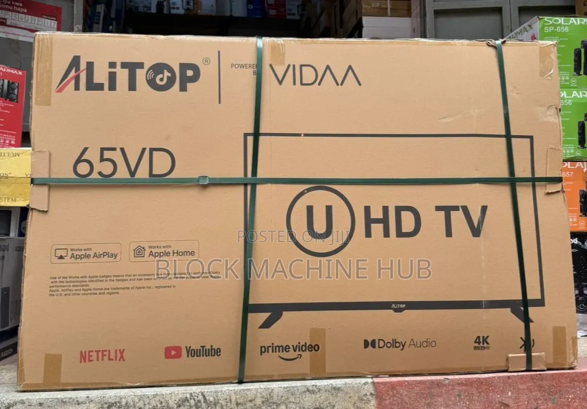 *Lalitop Tv Inch 65 Smart Vidaa Frameless