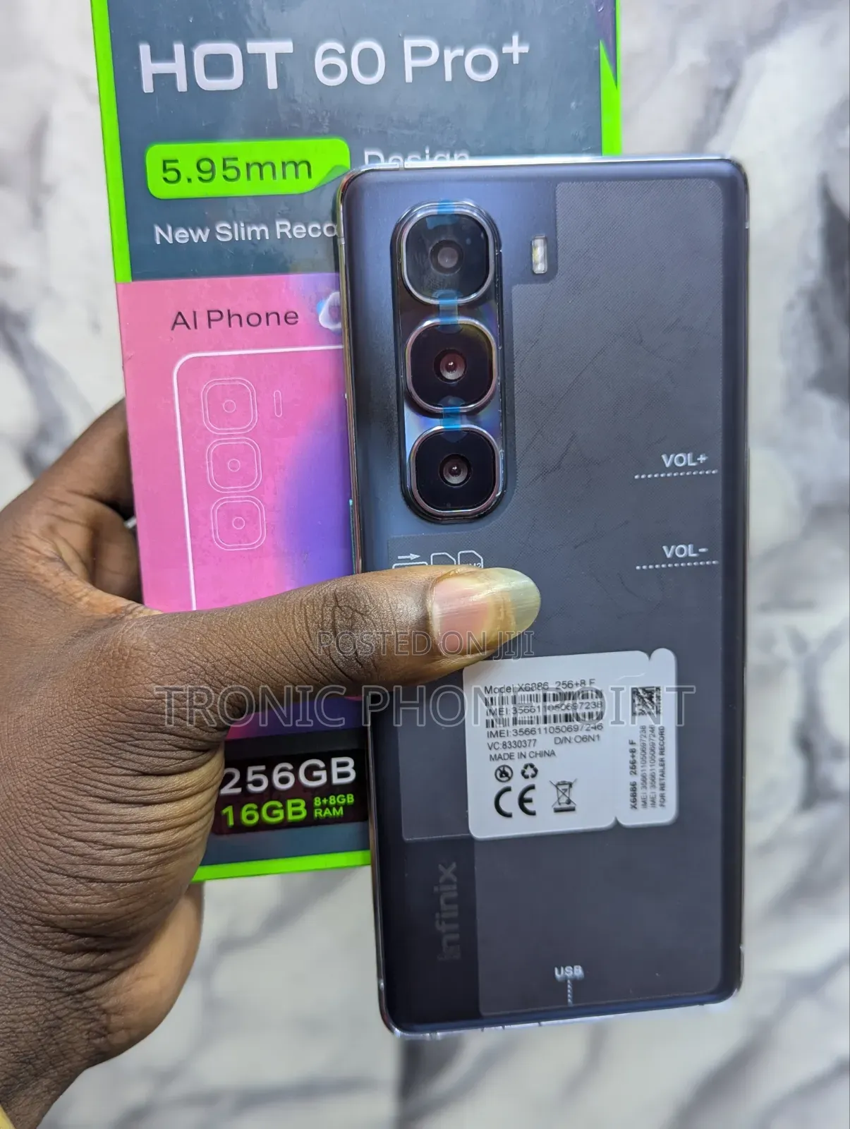 New Infinix Hot 60 Pro+ 256 GB Black