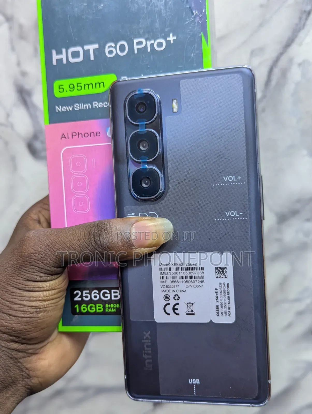 New Infinix Hot 60 Pro+ 256 GB Black