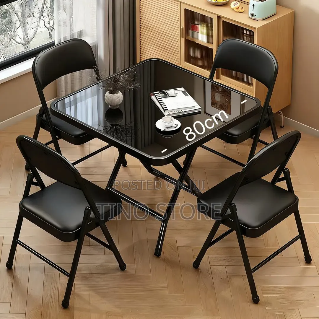 Modern Folding Dining Table Set