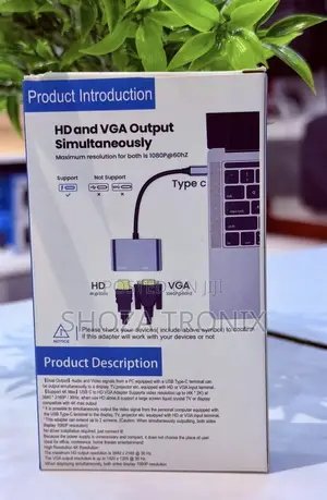 Ype C To Hdmi Vga Adapter