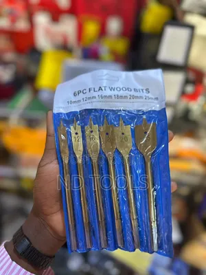 Wood Drill Bit Flat Set 6pcs (10mm–25mm)