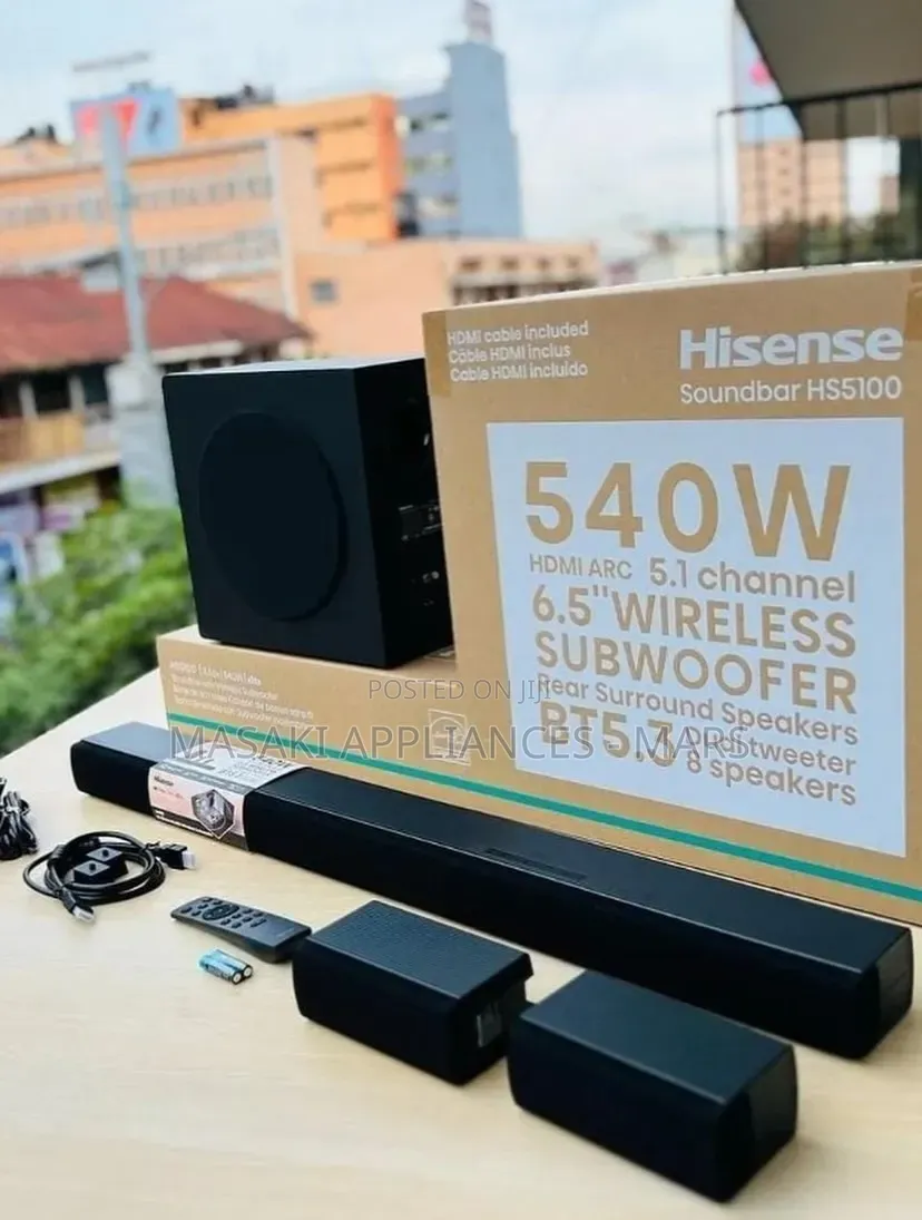 Hisense 5.1ch 540w With Wireless Subwoofer (Model No: Hs5100)
