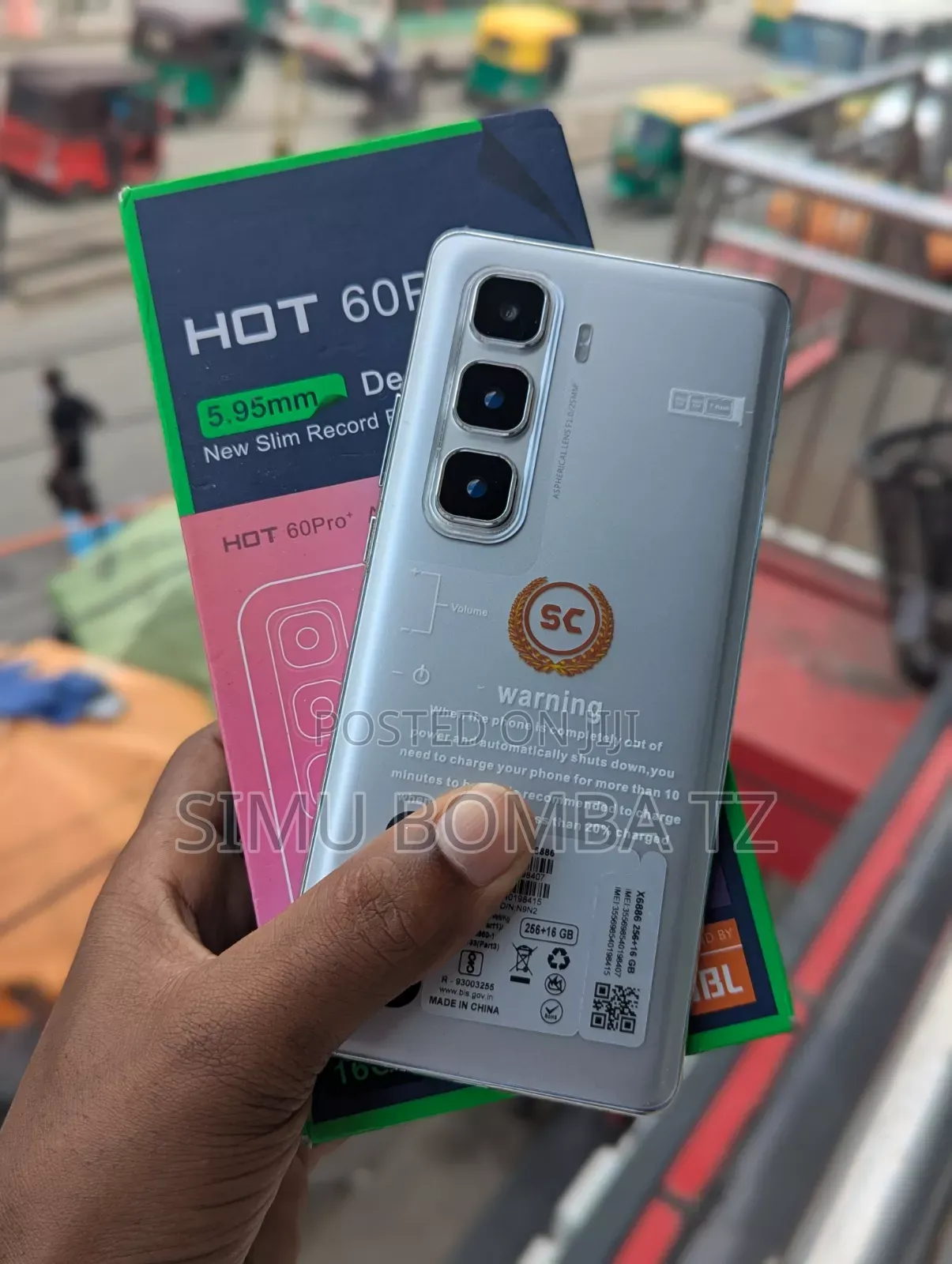 New Infinix Hot 60 Pro+ 256 GB Silver