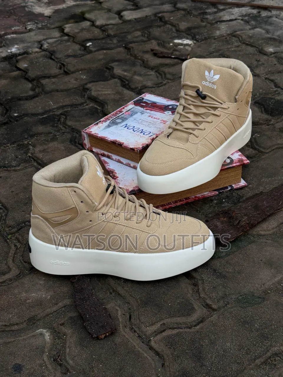 Boots in Sneakers Men's Leather Shoes Adidas Brand