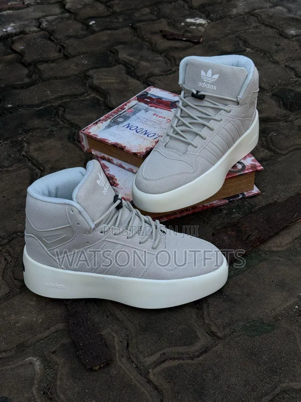 Boots in Sneakers Men's Leather Shoes Adidas Brand