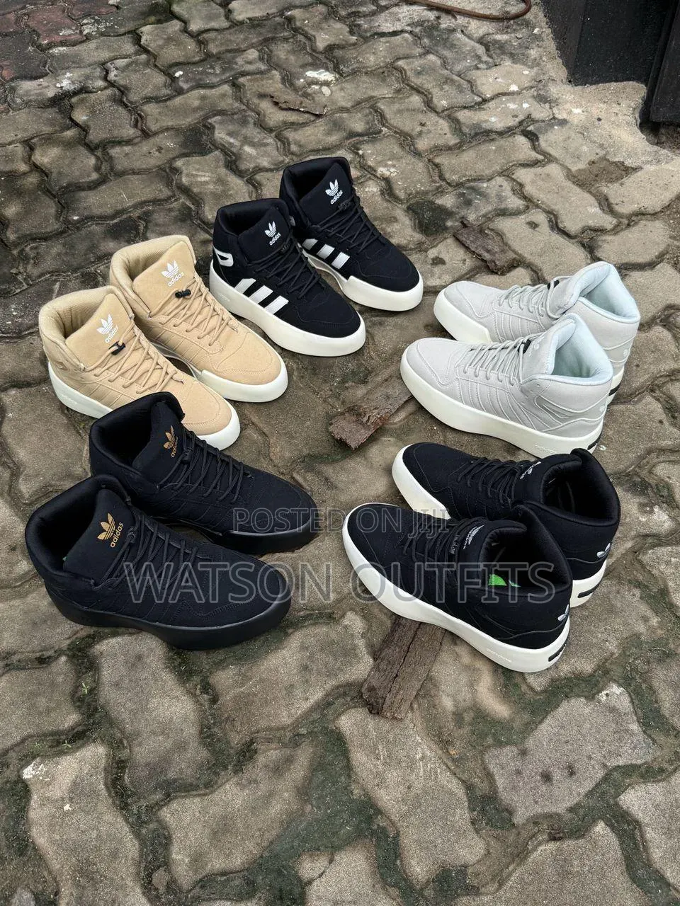 Boots in Sneakers Men's Leather Shoes Adidas Brand