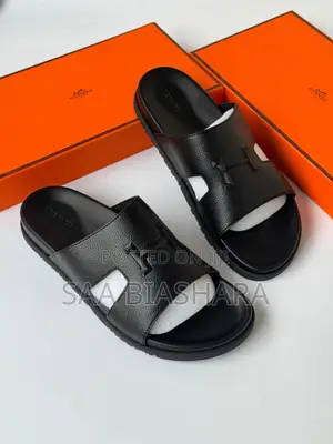 Hermes Sandals Black