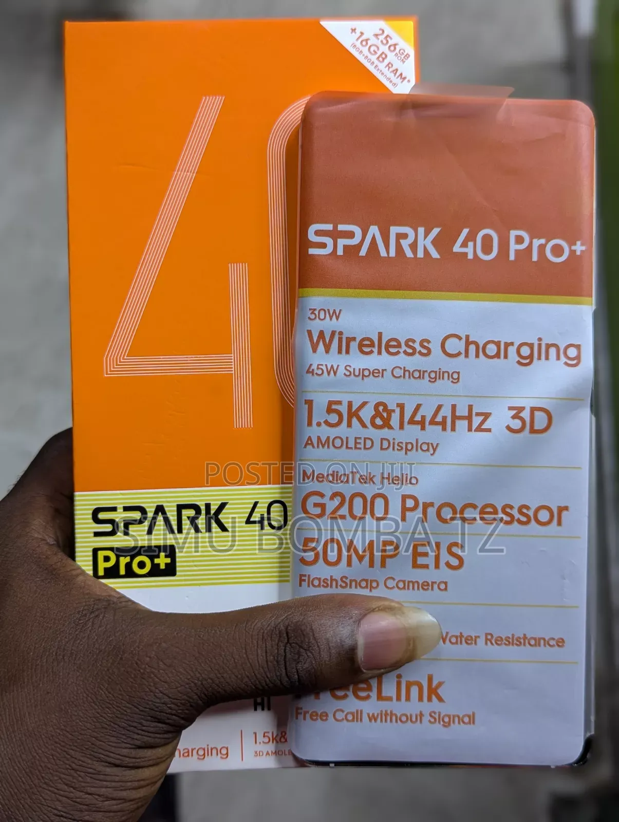 New Tecno Spark 40 Pro+ 256 GB Black