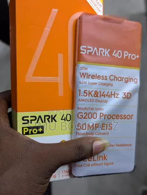 New Tecno Spark 40 Pro+ 256 GB Black