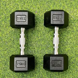 Hexagon Rubber Dumbbell