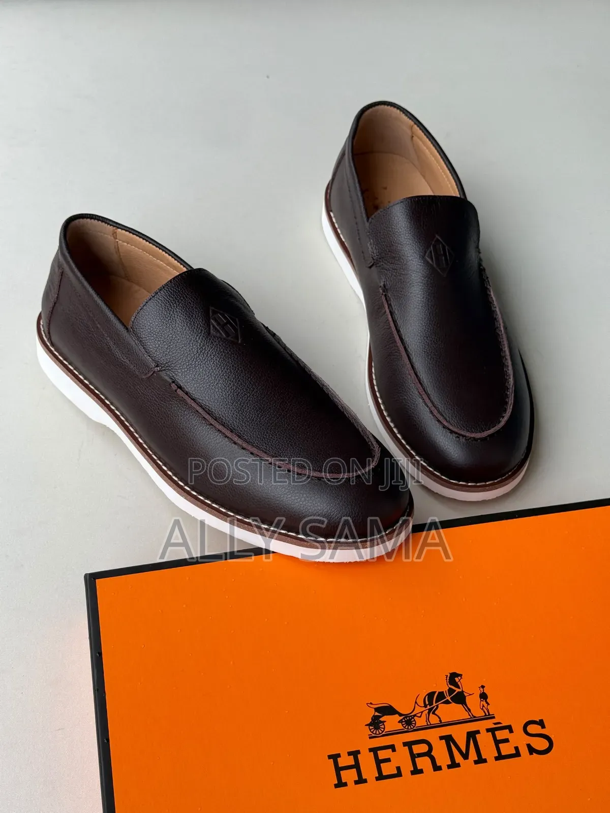Men's Loafers Hermes Material Leather