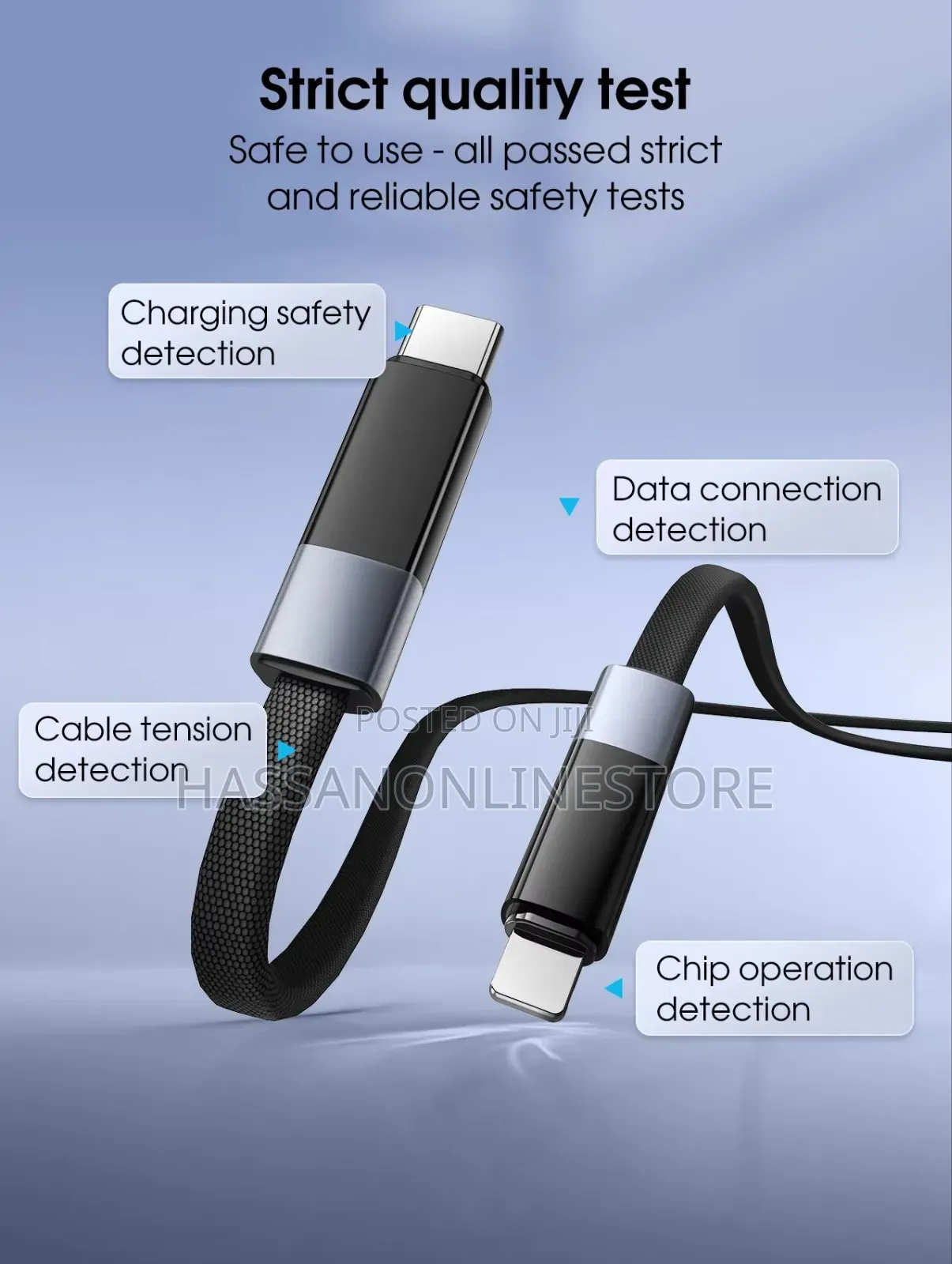 Ldnio Lc241i Auto Power-Off Charging Cable 30w Type-C to Lightning 1m