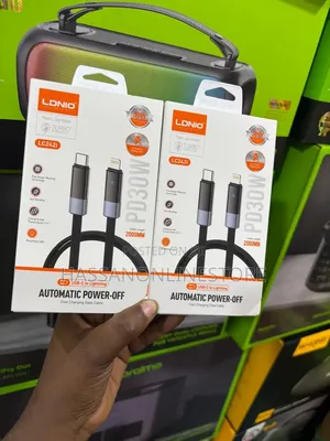 Ldnio Lc241i Auto Power-Off Charging Cable 30w Type-C to Lightning 2m