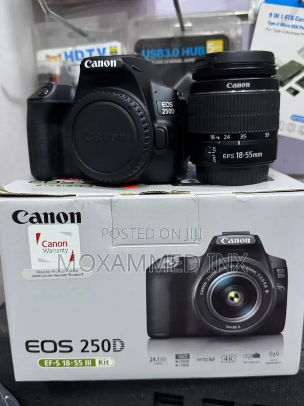 Canon 250dvideo 4klens 18-55mmbrand New