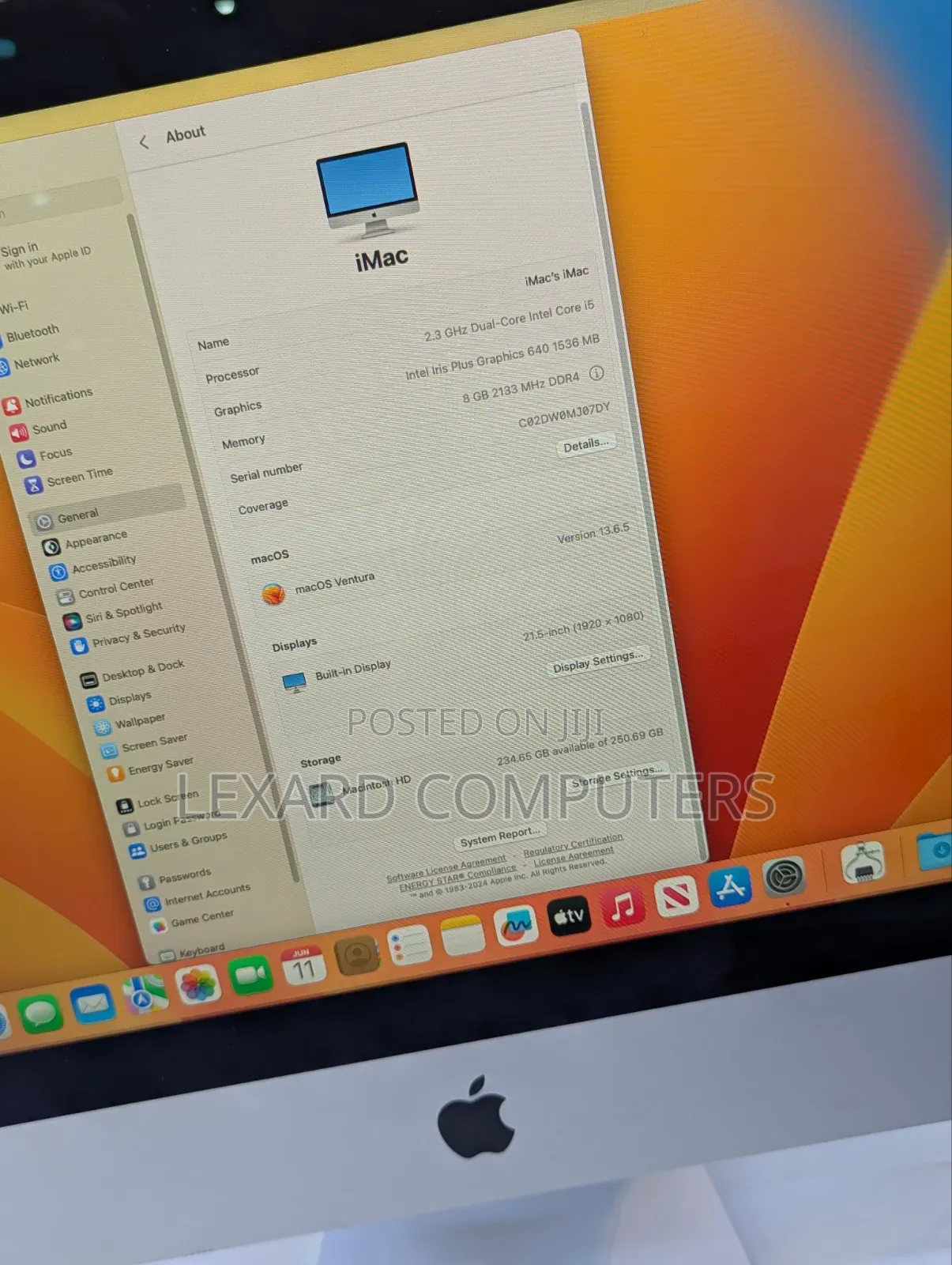 Desktop Computer Apple iMac 16GB Intel Core i5 SSD 256GB