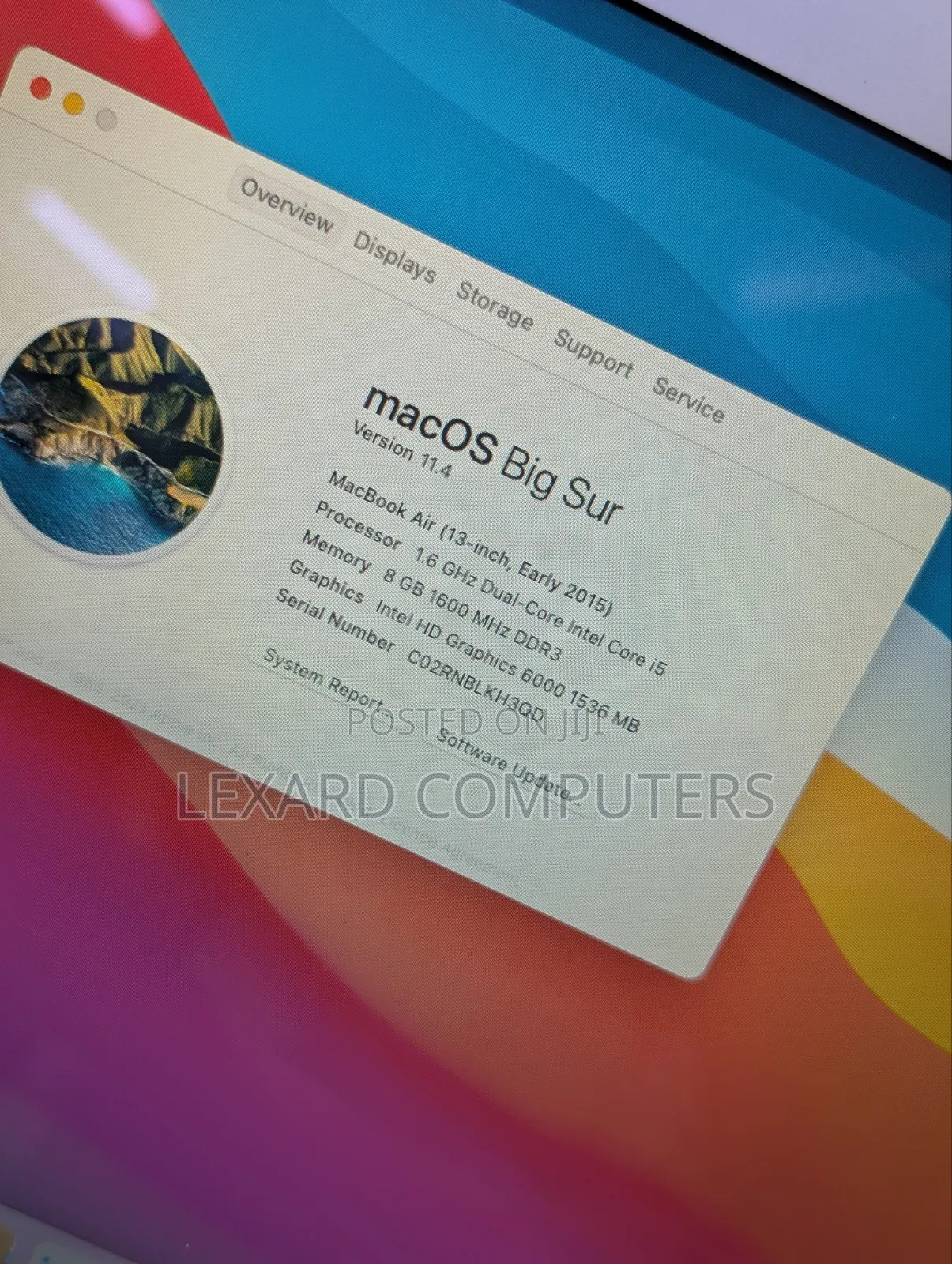 Laptop Apple MacBook Air 2015 8GB Intel Core i5 SSD 128GB