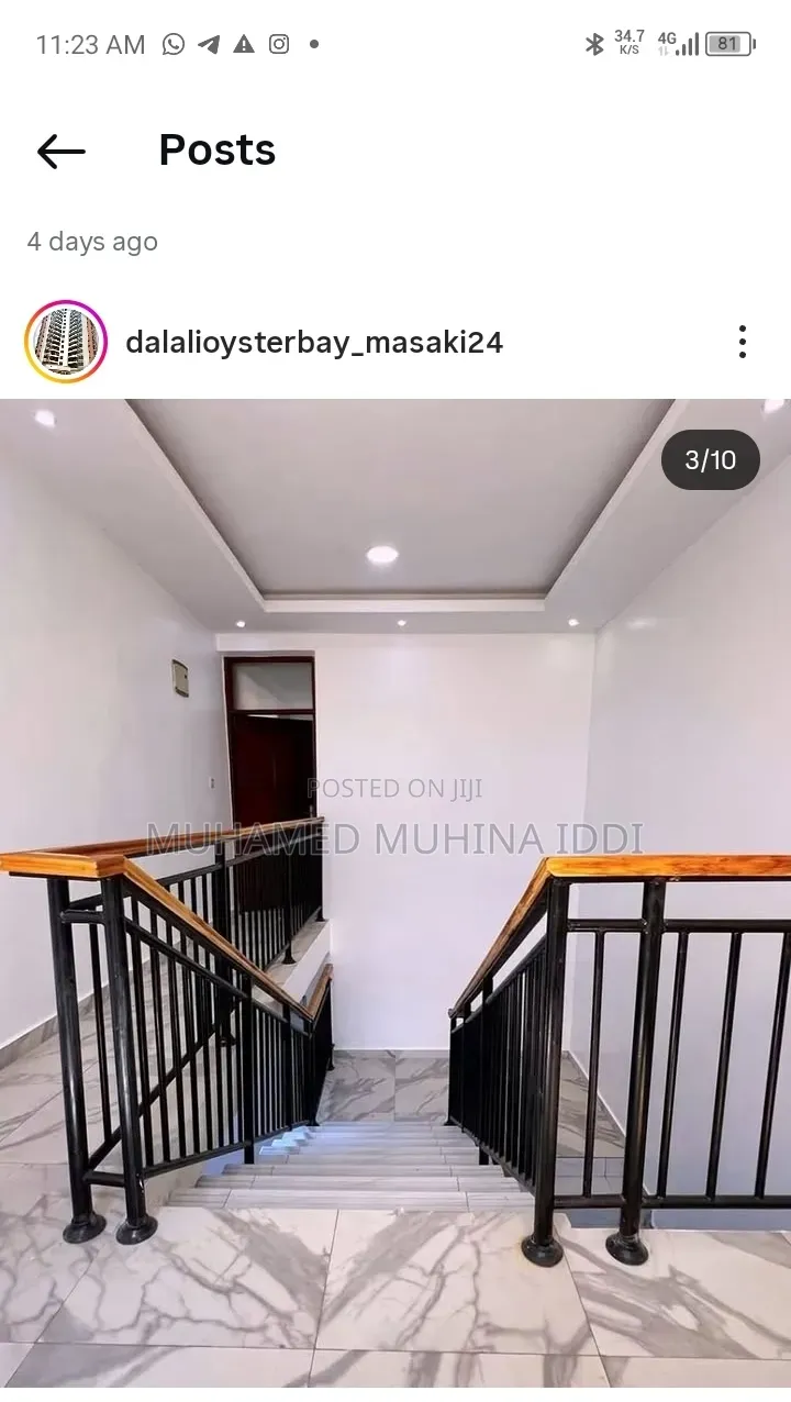 Furnished 4bdrm Apartment in Mikocheni for rent