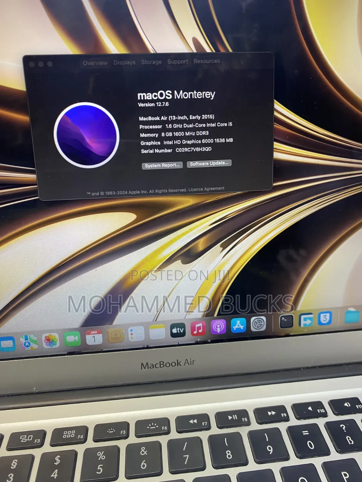Laptop Apple MacBook Air 2015 8GB Intel Core i5 SSD 128GB