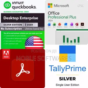 Quickbooks Enterprise 2024 + Tally Prime + Microsoft Office 2024
