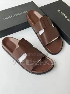 Dolce Gabban Sandals for Man Brown