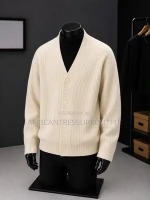 Cable Knit Cardigan Sweaters With a Classic v-Neck Design