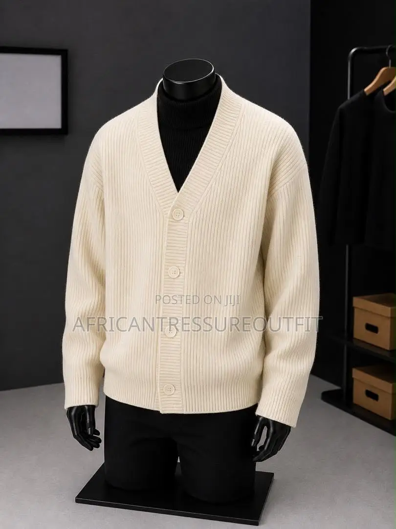 Cable Knit Cardigan Sweaters With a Classic v-Neck Design